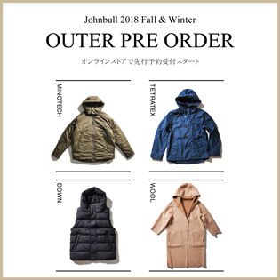 2018 Fall&Winter OUTER PRE ORDER