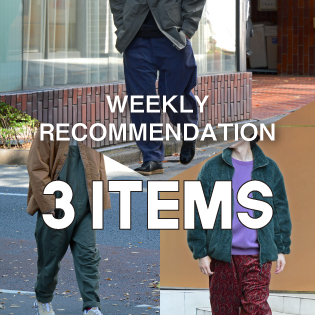 WEEKLY RECOMMENDATION 3 ITEMS