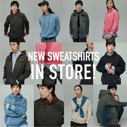 NEW SWEATSHIRTS IN STORE！
