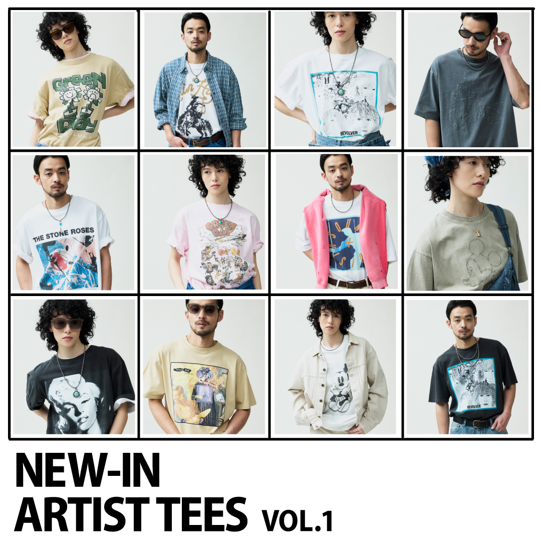 NEW-IN ARTIST TEES VOL.1 – Johnbull Private labo のオフィシャルサイト