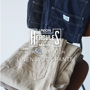 UNION HERCULES MADE NEW COLLECTION LINEN WORK PANTS